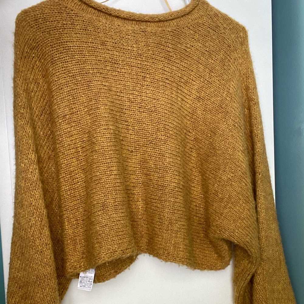 mustard color top shop sweater! size us 6
